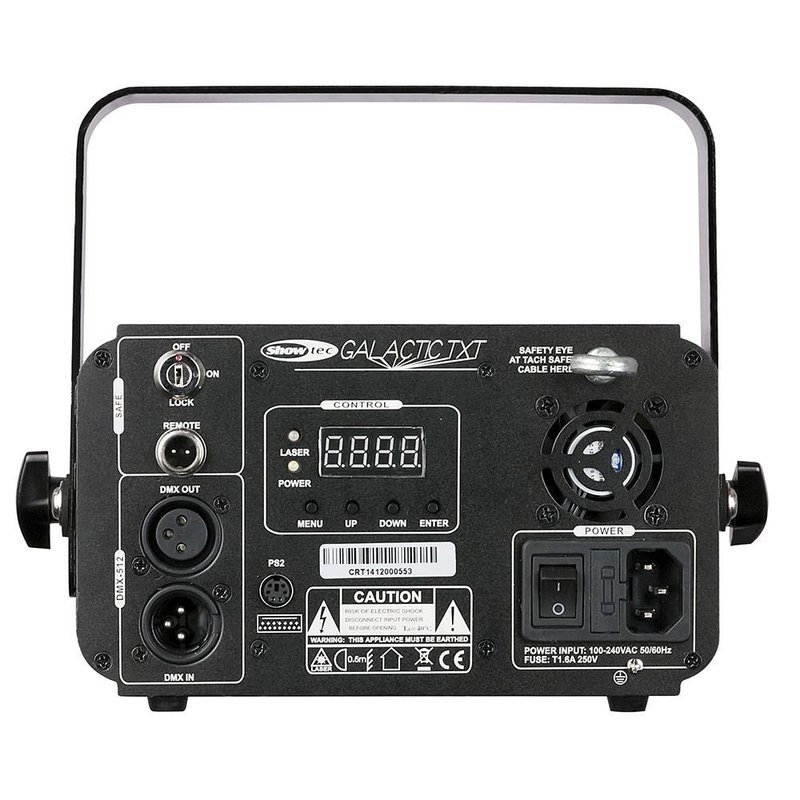 Galactic TXT 300mW RGB laser met toetsenbord