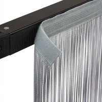 Pipe and drape spaghetti koordgordijn 300x300cm grijs