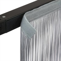 Pipe and drape spaghetti koordgordijn 400x300cm grijs