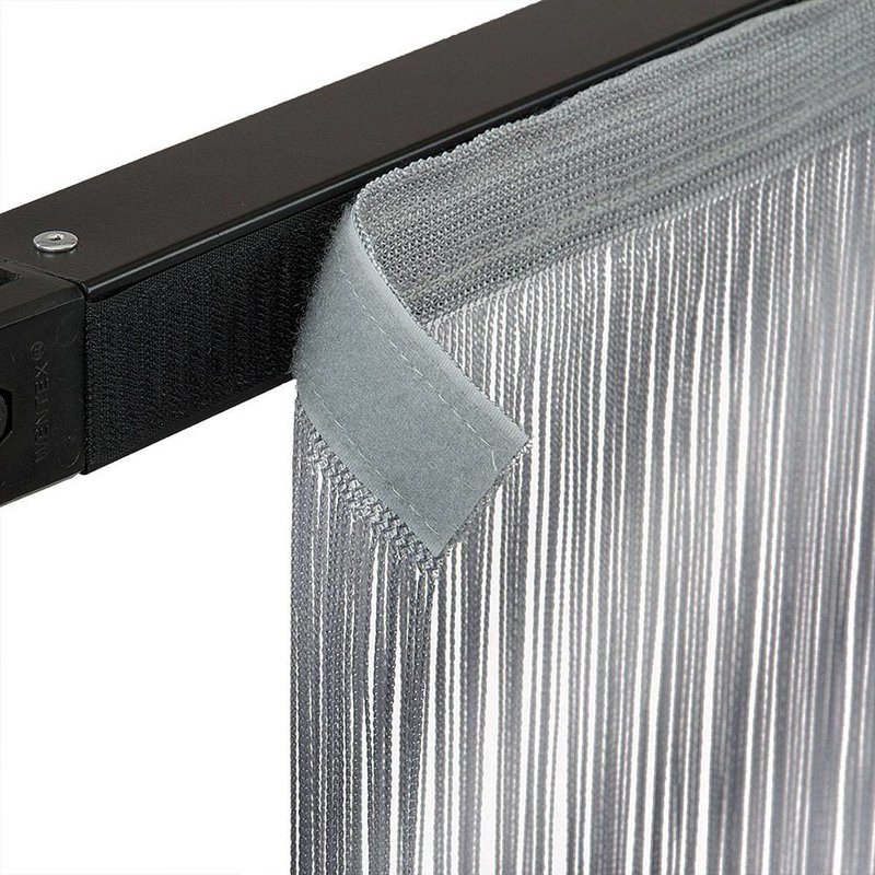 Pipe and drape spaghetti koordgordijn 400x300cm grijs