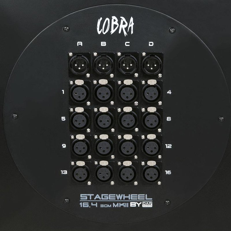 CobraX multikabel op haspel 16 in 4 uit 30m