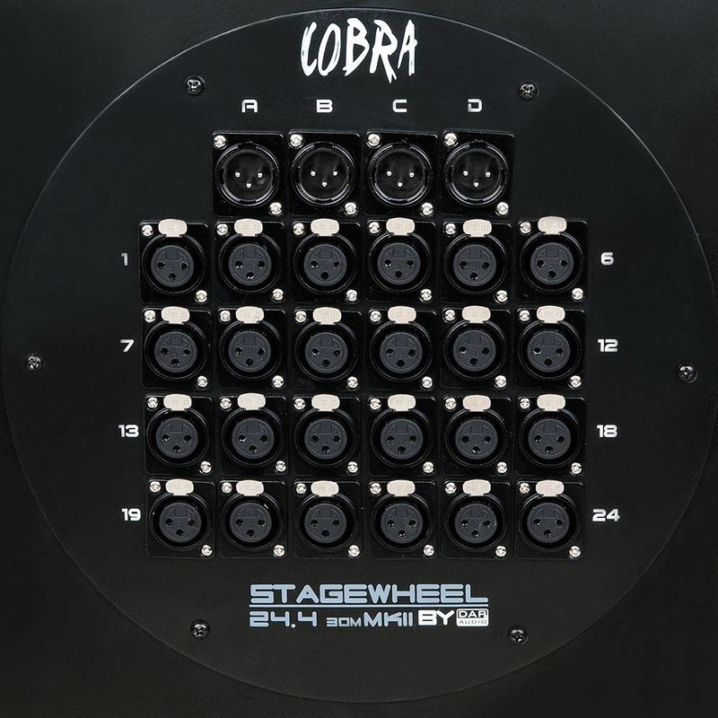 CobraX multikabel op haspel 24 in 4 uit 30m