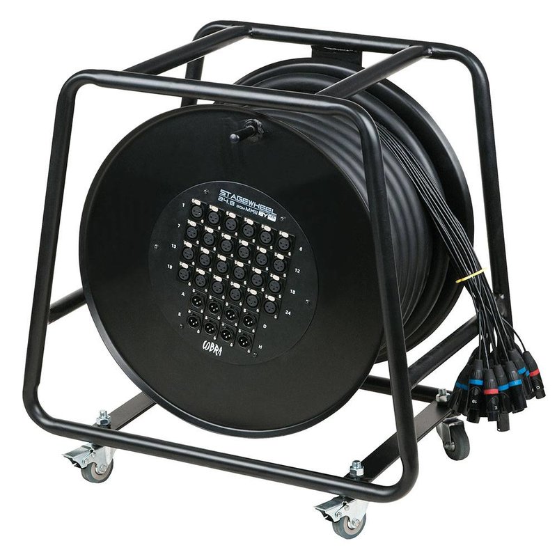 CobraX multikabel op haspel 24 in 8 uit 30m