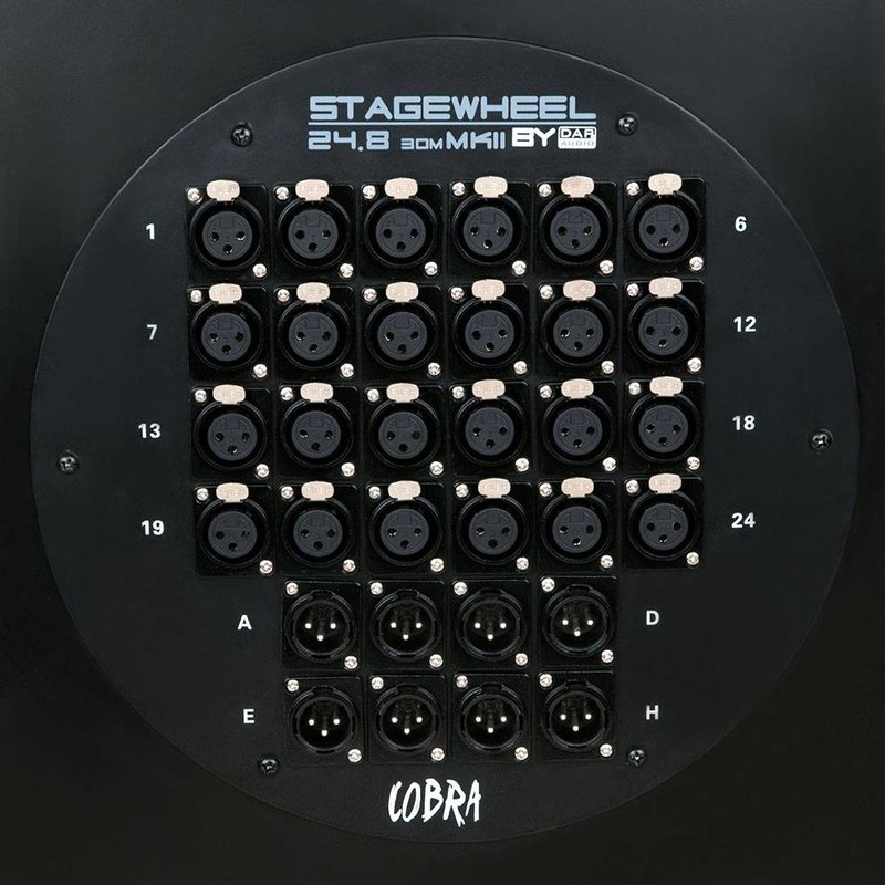 CobraX multikabel op haspel 24 in 8 uit 30m