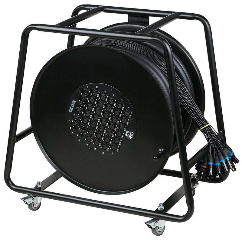 CobraX multikabel op haspel 32 in 8 uit 30m