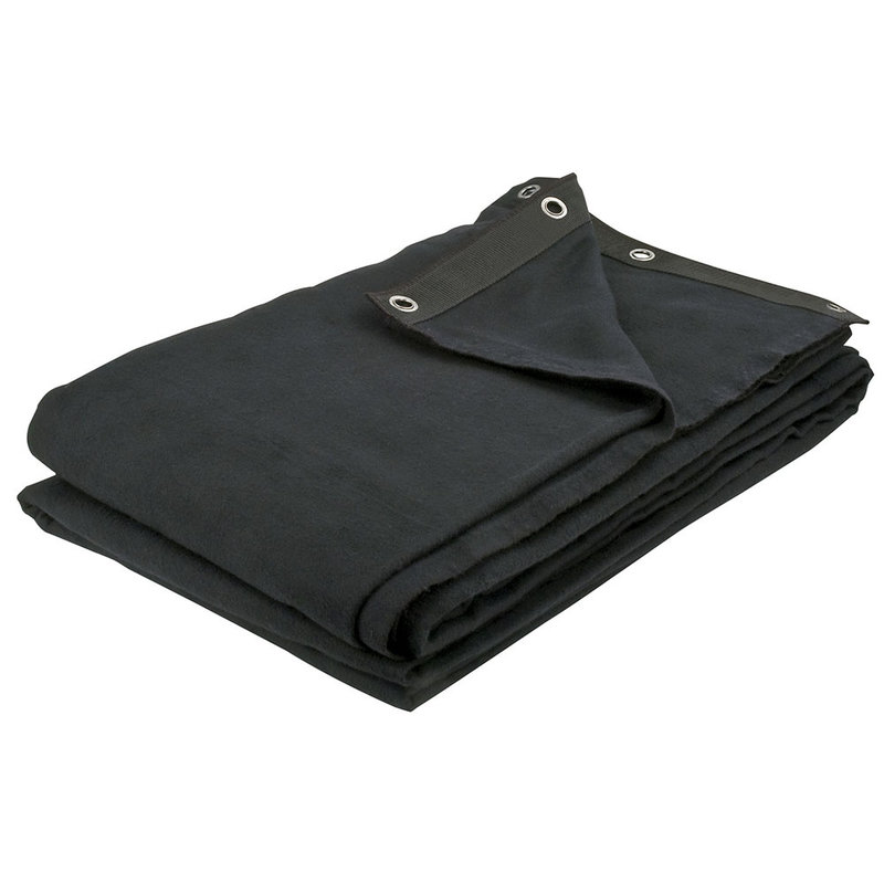 Dekomolton Backdrop zwart 6m x 3m 160gr/m²