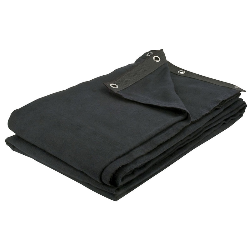 Dekomolton Backdrop zwart 3m x 3m 160gr/m²