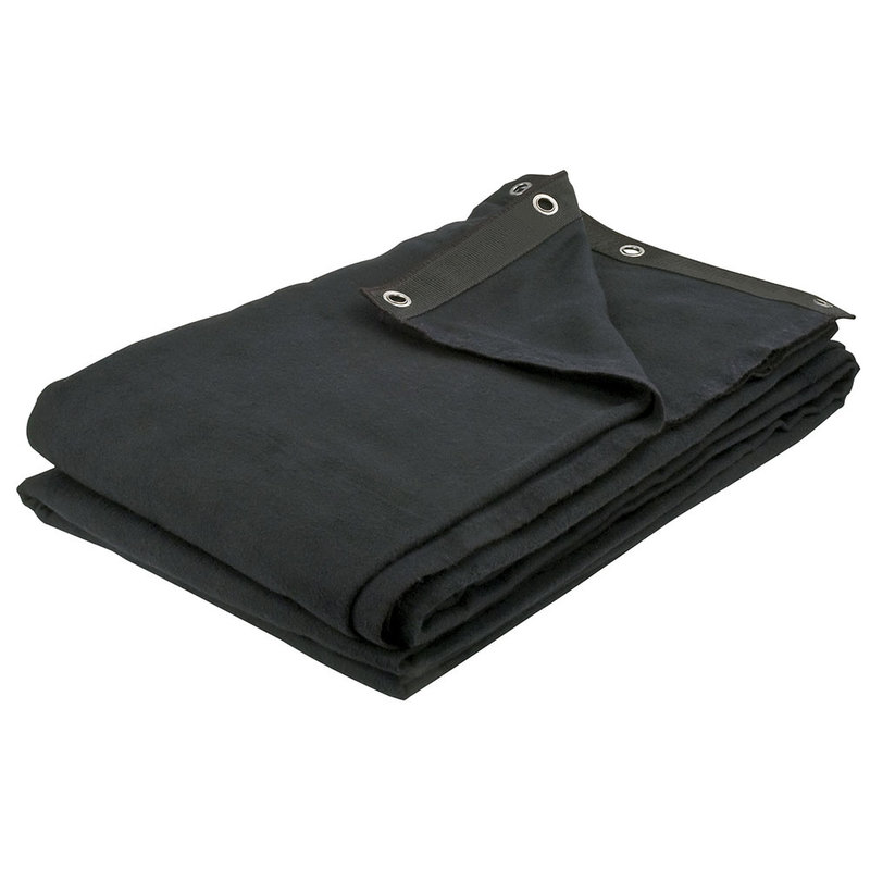 Dekomolton Backdrop zwart 3m x 4m 160gr/m²