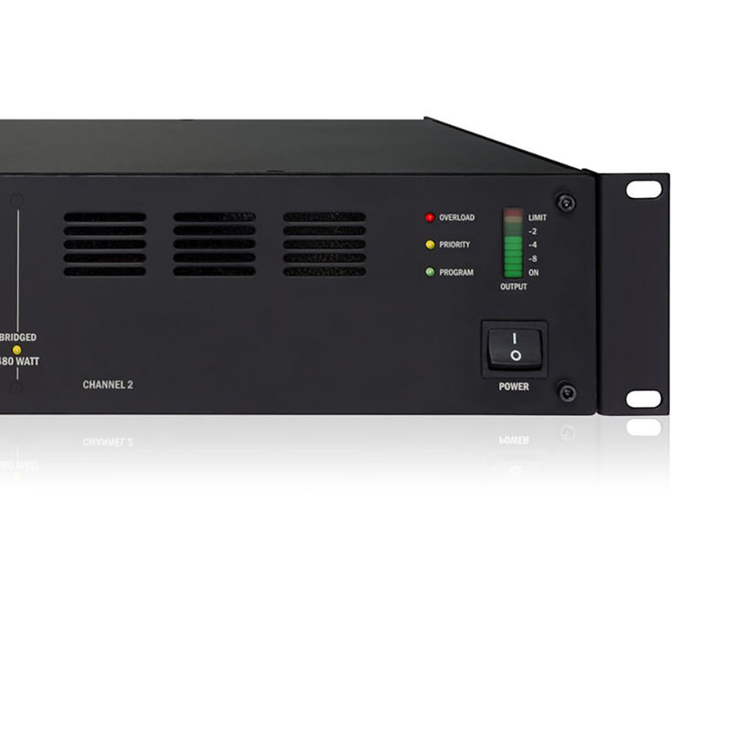 PA2240BP 2-kanaals 100 volt zoneversterker 2x 120W