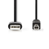 Nedis USB 2.0 Kabel A naar B 1 m USB 2.0 Kabel A naar B 1 m
