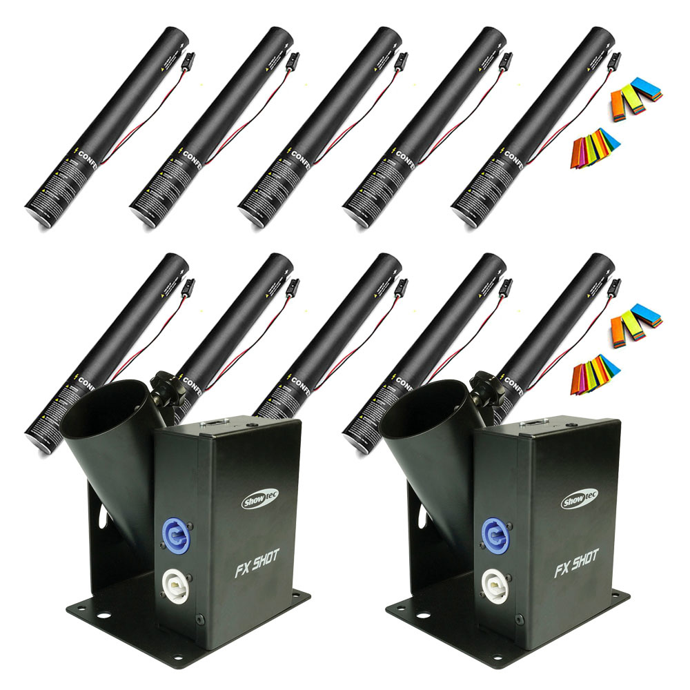 Showtec FX Shot Confetti dubbel shooter pakket afbeelding