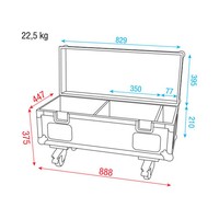 UCA-SHOT1 Flightcase voor 8x FX Shot en 2 baseplates