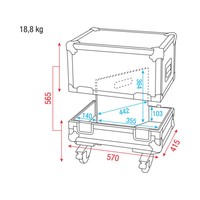 ACA-M10 Flightase voor 2x M10 monitor