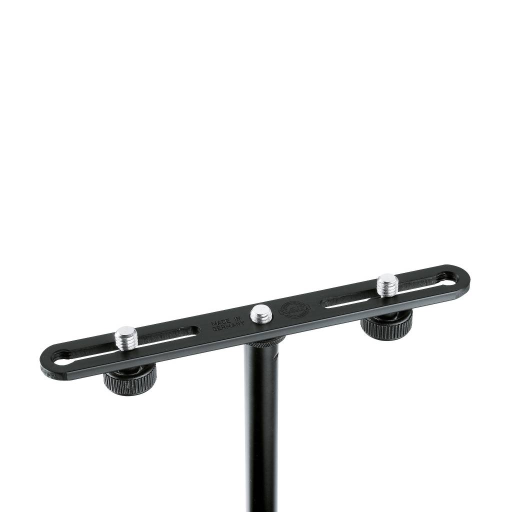 K&M 23550 T-bar voor 2 microfoons afbeelding