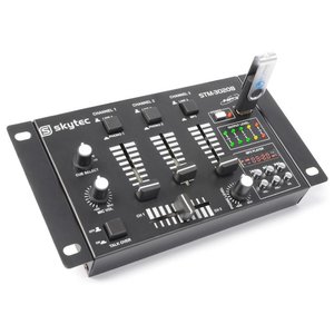 Skytec STM-3020B 6-kanaals mengpaneel met USB/MP3-speler budget