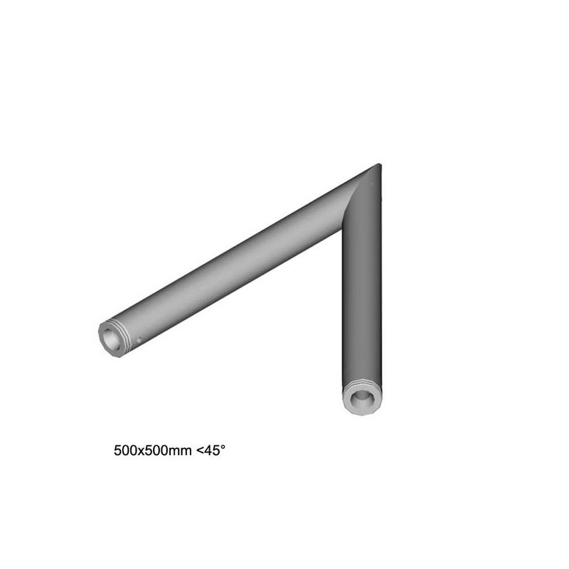 DT 31/2-L45 enkele trussbuis hoek 45°