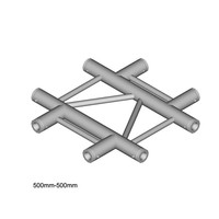 Duratruss DT 32/2-C41HX laddertruss 4-weg kruis horizontaal DT 32/2-C41HX laddertruss 4-weg kruis horizontaal