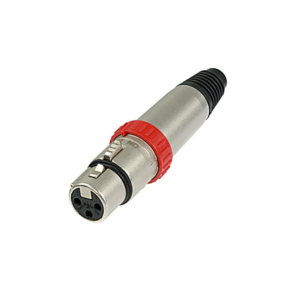 Neutrik NC3FXS female XLR connector met schakelaar afbeelding