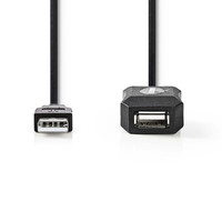 Nedis USB-A male naar USB-A female verlengkabel USB 2.0 5m USB-A male naar USB-A female verlengkabel USB 2.0 5m