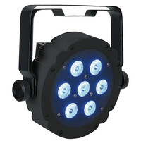 Compact Par 7 Tri platte RGB LED-par zwart
