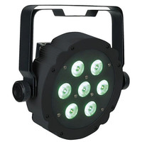 Compact Par 7 Tri platte RGB LED-par zwart
