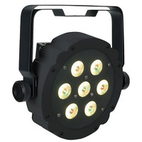 Compact Par 7 Tri platte RGB LED-par zwart