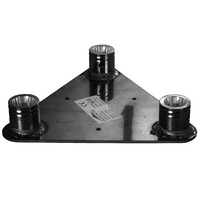 Duratruss DT 33-BPF driehoek truss baseplate female zwart DT 33-BPF driehoek truss baseplate female zwart