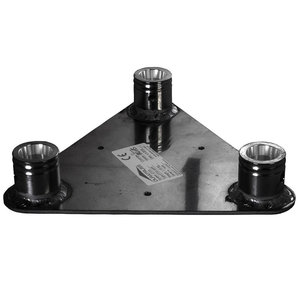 Duratruss DT 33-BPF driehoek truss baseplate female zwart