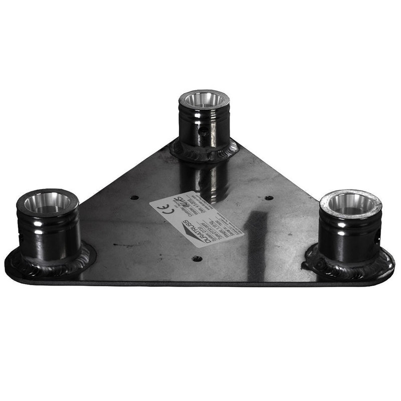 DuraTruss DT 33-BPF driehoek truss baseplate female zwart DT 33-BPF driehoek truss baseplate female zwart