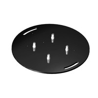 Duratruss DT BPS-650 zware ronde truss baseplate zwart DT BPS-650 zware ronde truss baseplate zwart