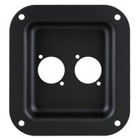 Inbouwschotel 2x D-Size zwart