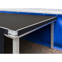 Aluminium afrokprofiel + klittenband 97cm