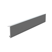 Aluminium afrokprofiel + klittenband 97cm