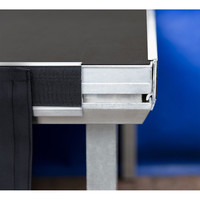 Aluminium afrokprofiel + klittenband 97cm