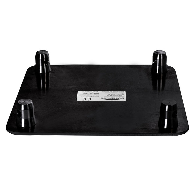 DuraTruss DT 34-BPM vierkant truss baseplate male zwart DT 34-BPM vierkant truss baseplate male zwart