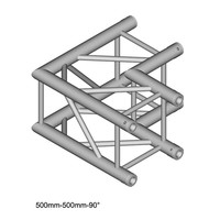 DuraTruss DT 34/2-C21-L90 vierkant truss 2-weg hoek 90° DT 34/2-C21-L90 vierkant truss 2-weg hoek 90°