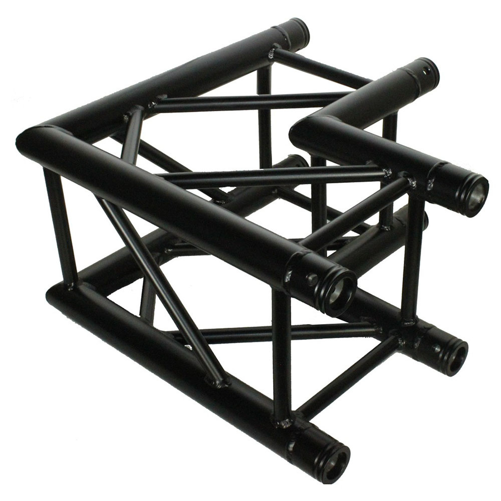 DuraTruss DT 34/2-C21-L90 vierkant truss 2-weg hoek 90° zwart afbeelding