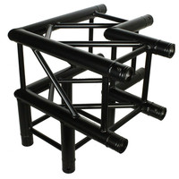 DT 34/2-C30-LD vierkant truss 3-weg hoek 90° zwart