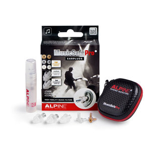 Alpine MusicSafe Pro gehoorbescherming oordoppen transparant Alpine MusicSafe Pro gehoorbescherming oordoppen transparant