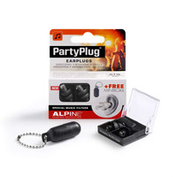 Alpine PartyPlug gehoorbescherming oordoppen zwart PartyPlug gehoorbescherming oordoppen zwart