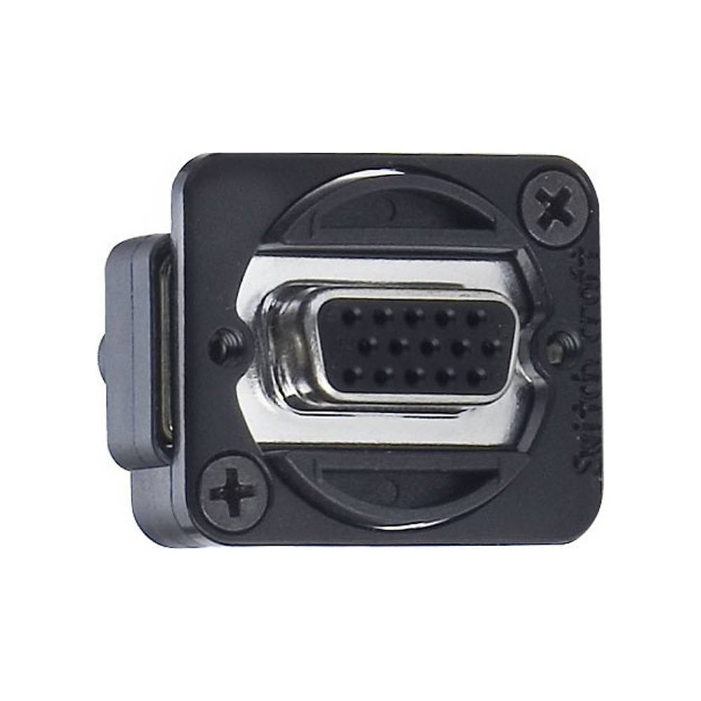 Switchcraft VGA female-female chassisdeel zwart afbeelding
