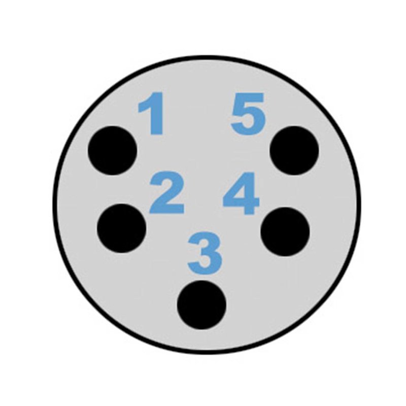 DMX50/1 5-aderige DMX kabel 100m