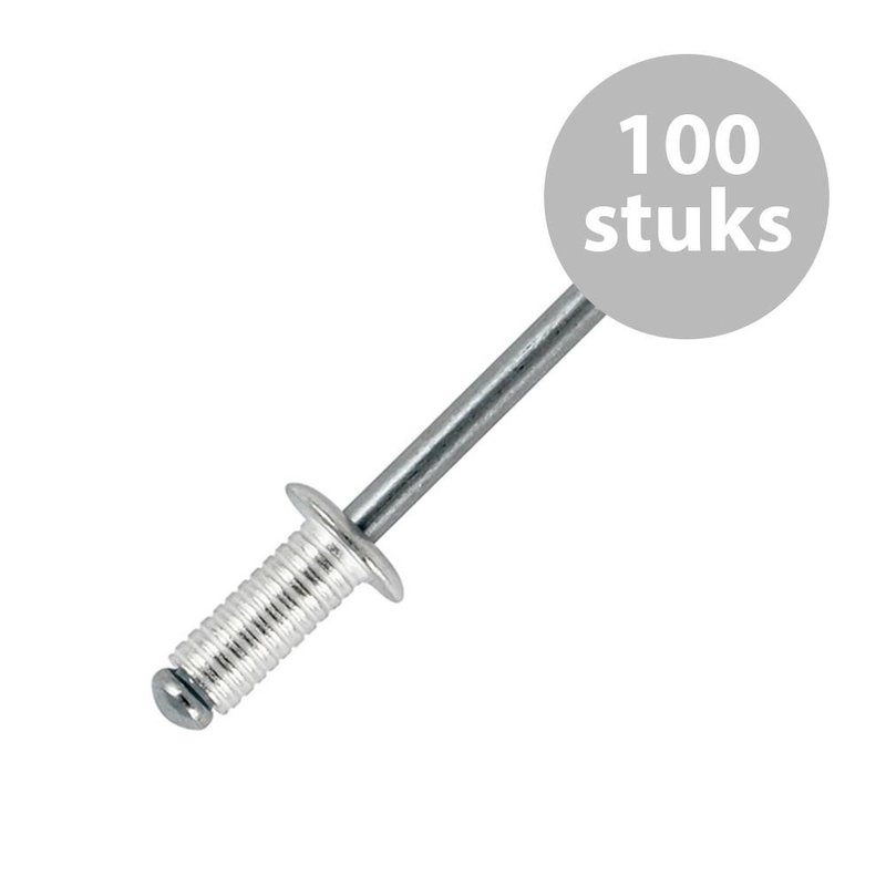 SG-91525GE Popnagels 4,8 x 25mm gegroefd (100 stuks)