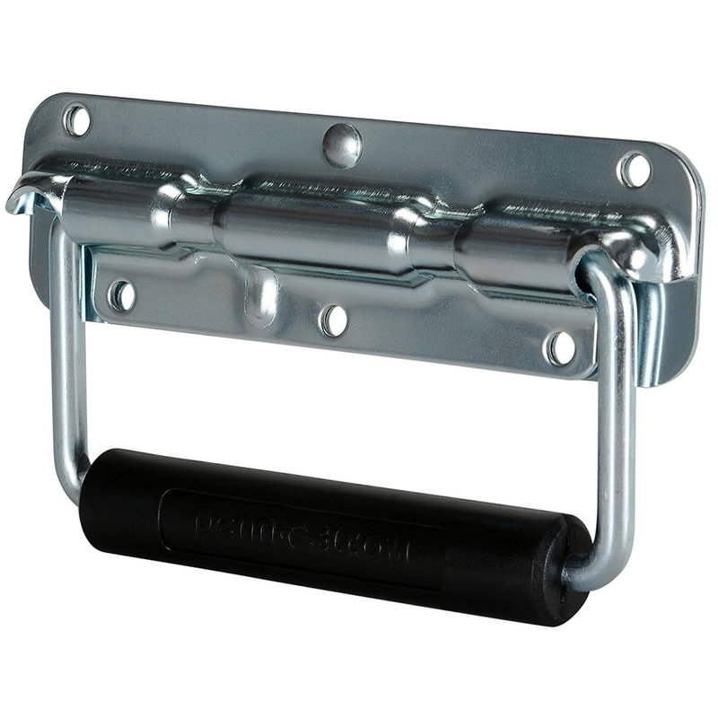 H1053Z Opbouw handvat met veer zilver