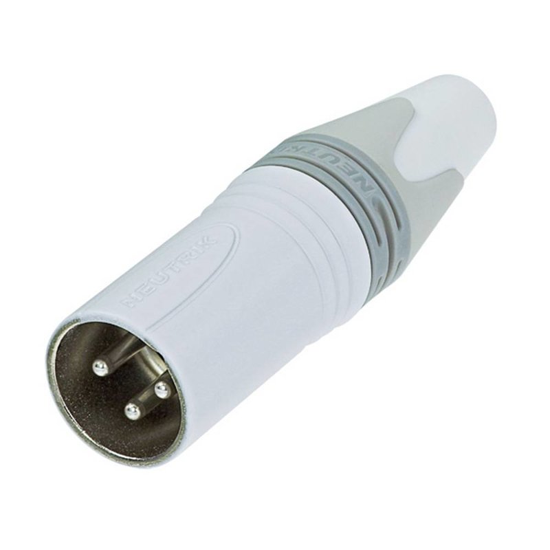 Neutrik NC3MXX-WT Male XLR kabeldeel 3p wit NC3MXX-WT Male XLR kabeldeel 3p wit
