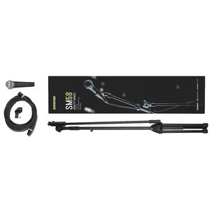 Shure SM58 Quality Bundle met microfoon, statief en XLR-kabel