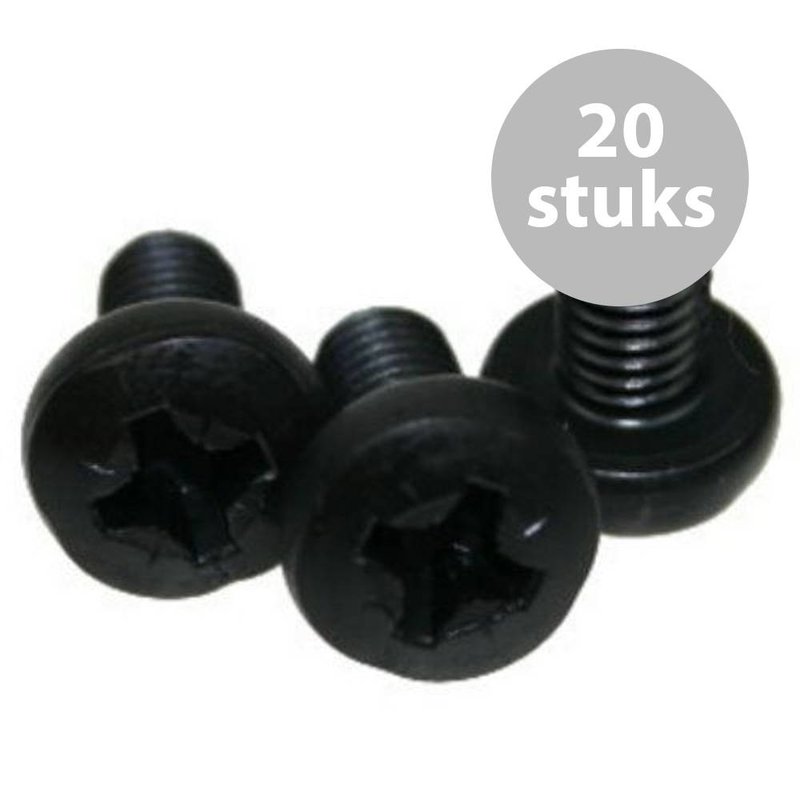 Adam Hall M6x12mm bout zwart (20 stuks) M6x12mm bout zwart (20 stuks)