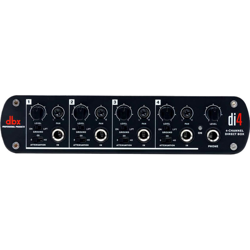 Di4 4-kanaals actieve DI-box met line mixer