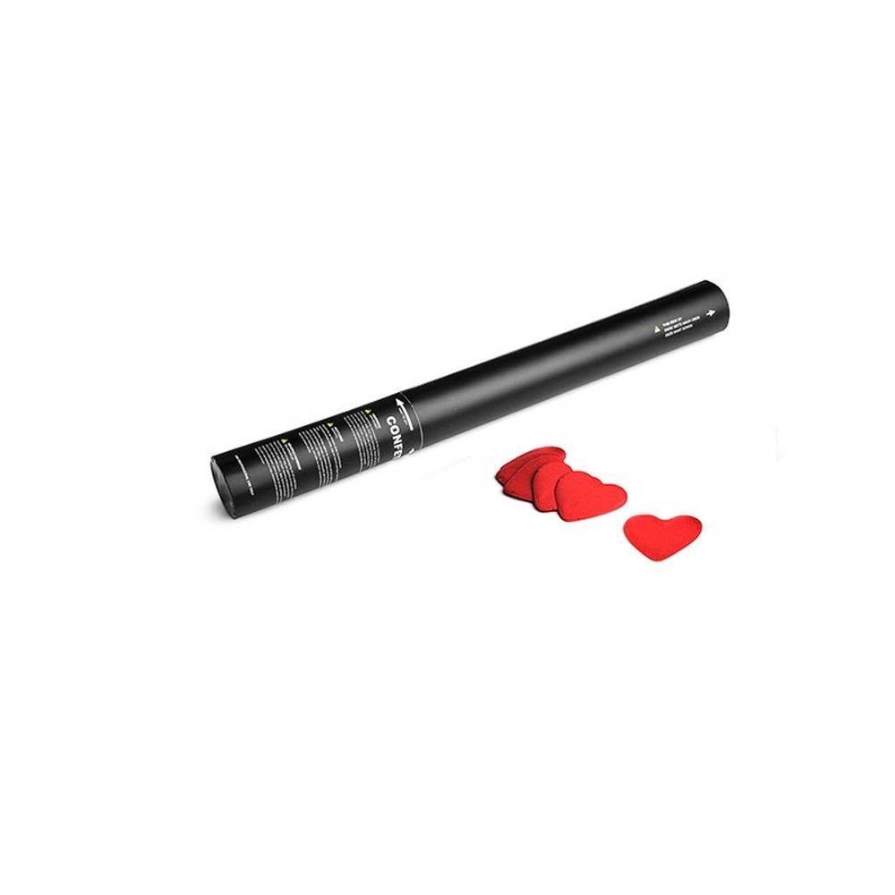 MagicFX Handheld Confetti hartjes Cannon 50cm rood