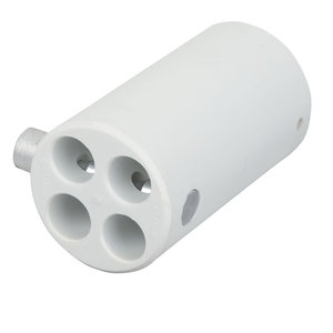 Wentex Pipe and drape 4-weg connector 40,6mm wit